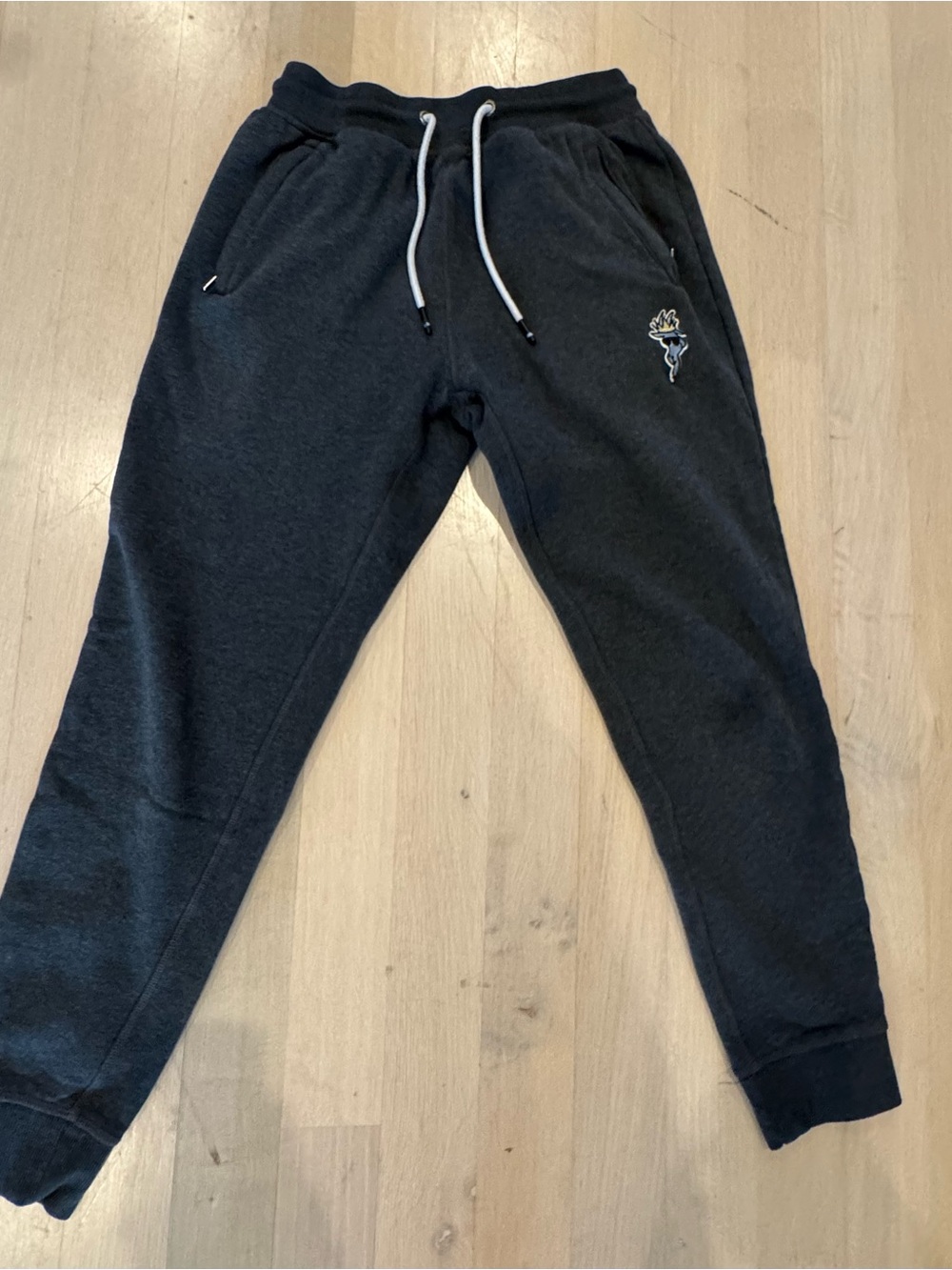 GOAT USA Men's Charcoal Slim Fit Joggers with Drawstring great for teenage kid!